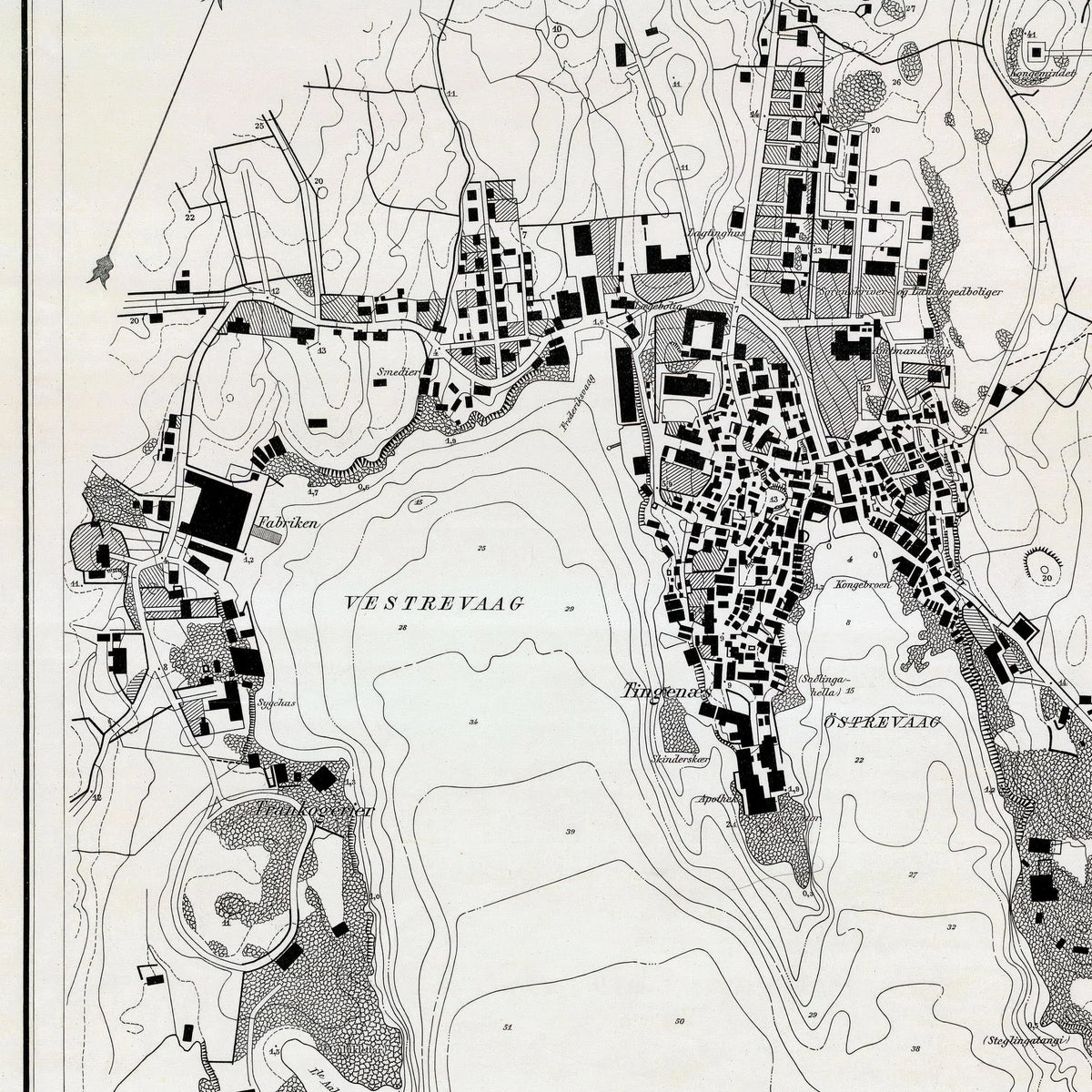 Thorshavn Søkort 1906 - Ingeniør Barner – billede 4