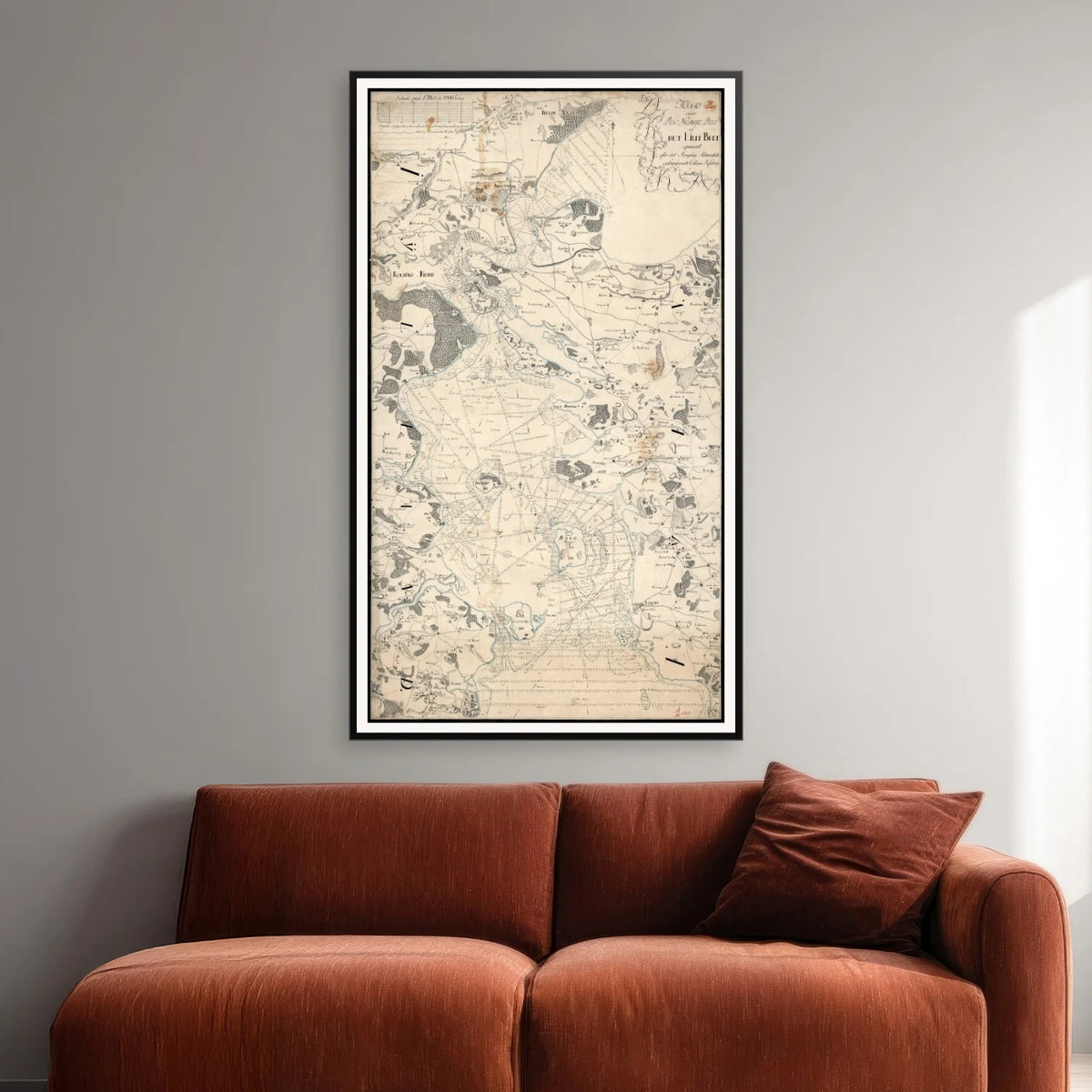 Nordlige del af Lillebælt 1803 - SøKort - 50×85 cm – billede 2