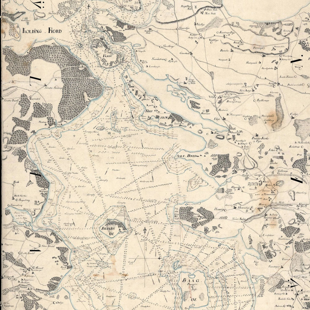 Nordlige del af Lillebælt 1803 - SøKort - 50×85 cm – billede 4