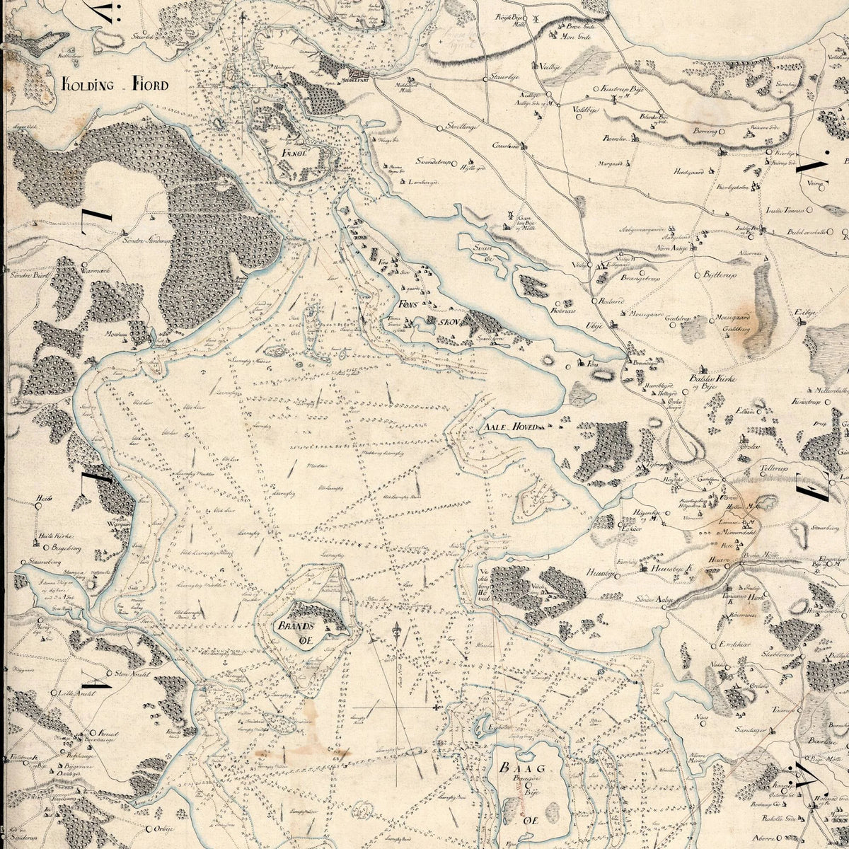Nordlige del af Lillebælt 1803 - SøKort - 50×85 cm – billede 4