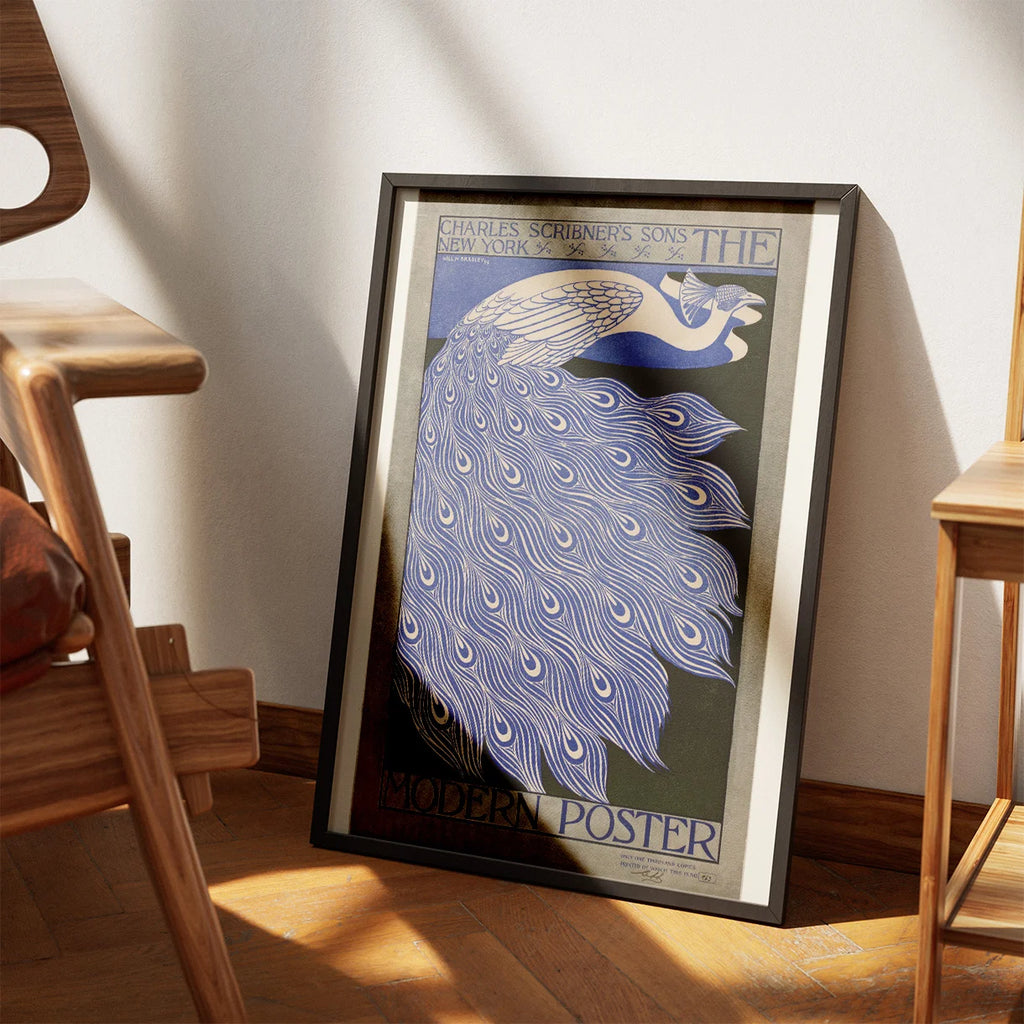 Classic Peacock Poster 1895 - Plakat – billede 3