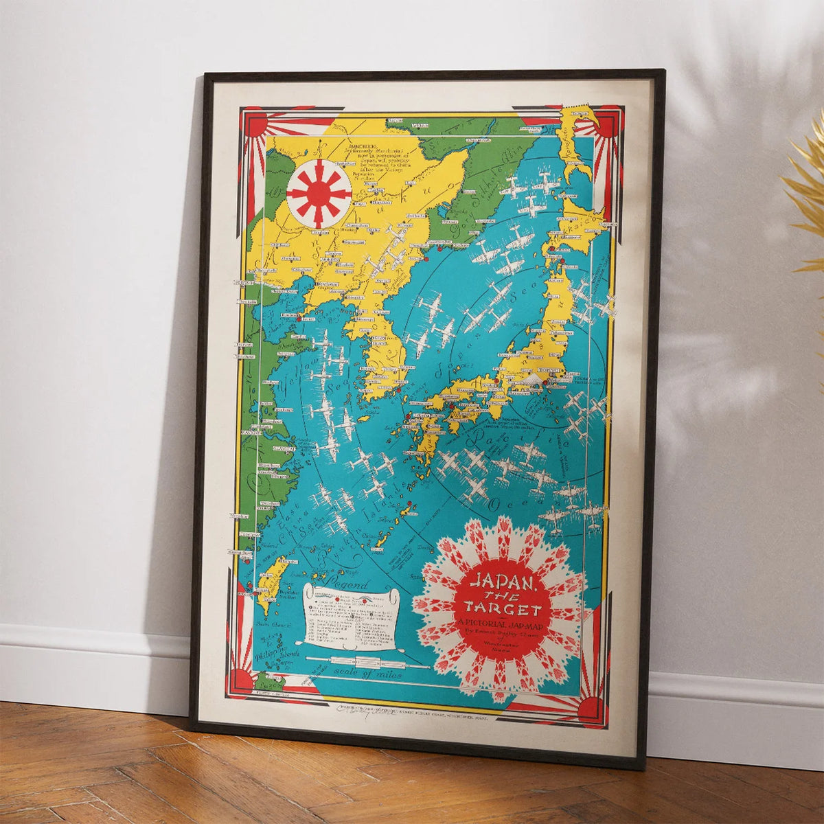 US propaganda 1945 - Kort over Japan – billede 2