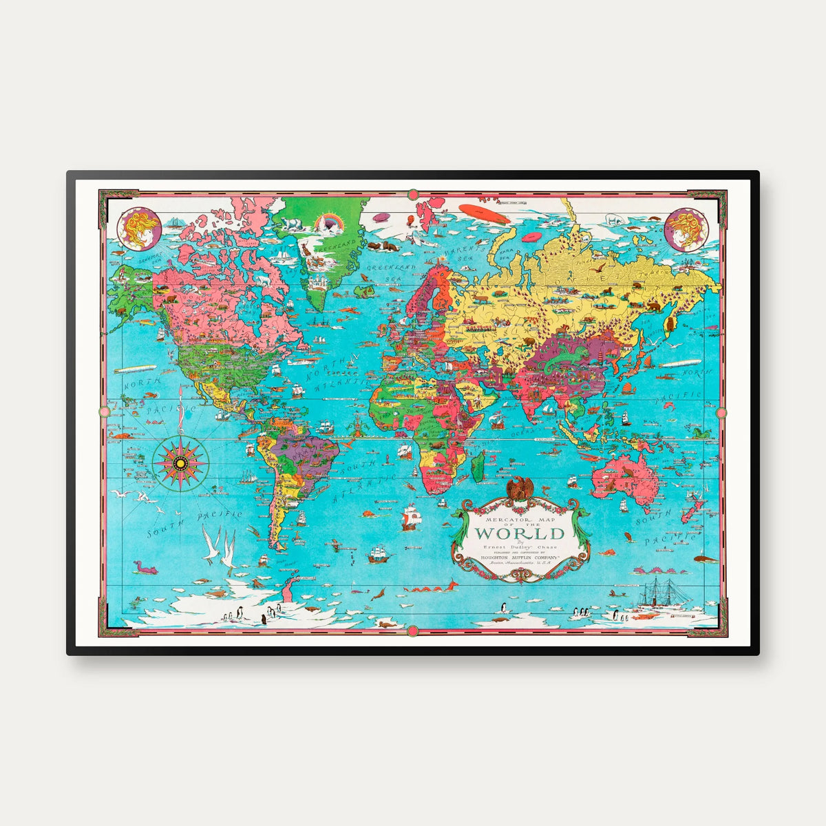Mercator Verdenskort 1931 - World Map – billede 1