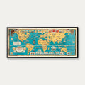 Mercator Verdenskort II 1931 - 120×53 cm – billede 1