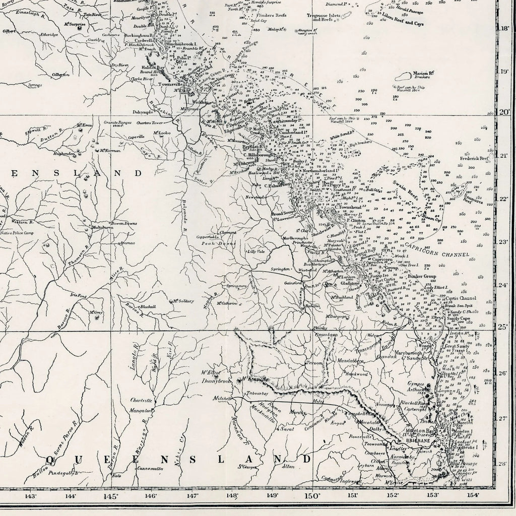 Great Barrier Reef 1873 - Søkort – billede 4