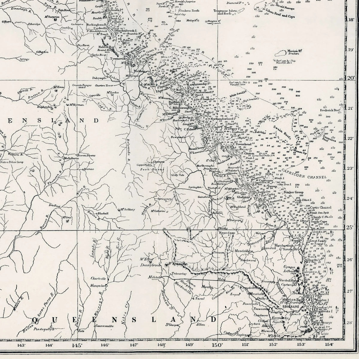 Great Barrier Reef 1873 - Søkort – billede 4
